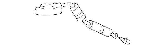 Genuine BMW Door Latch Cable Rear Left 51227024645