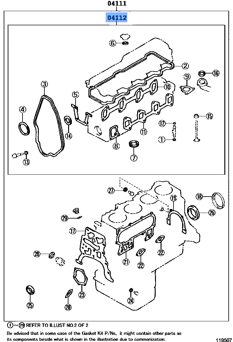 Half Gasket Kit