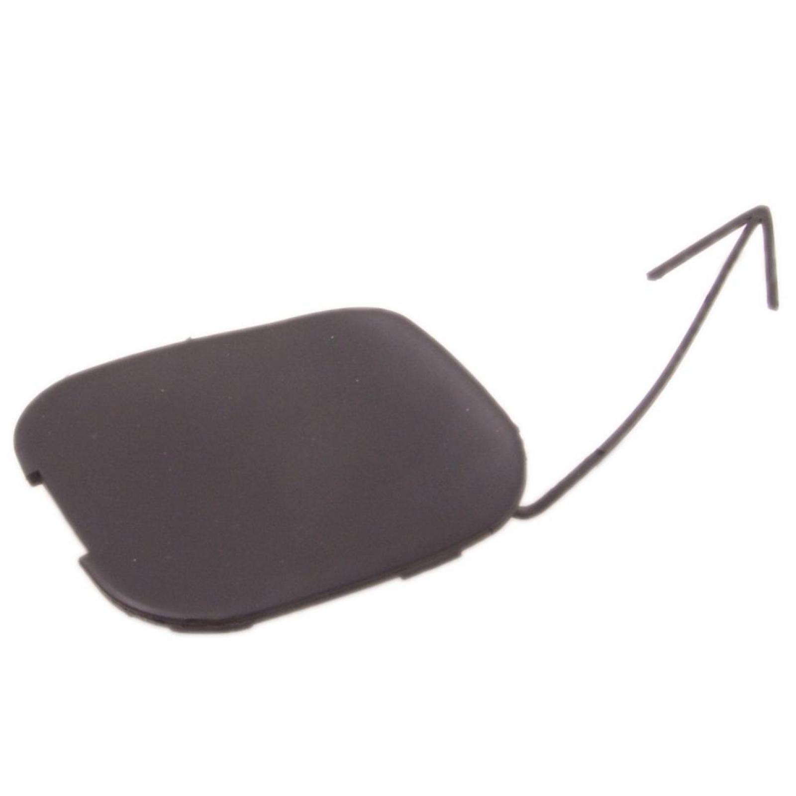 Tow hook flap, rear bumper