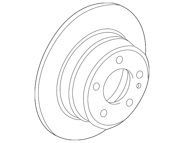 Genuine BMW Rear Brake Disc E31 E38 328mm