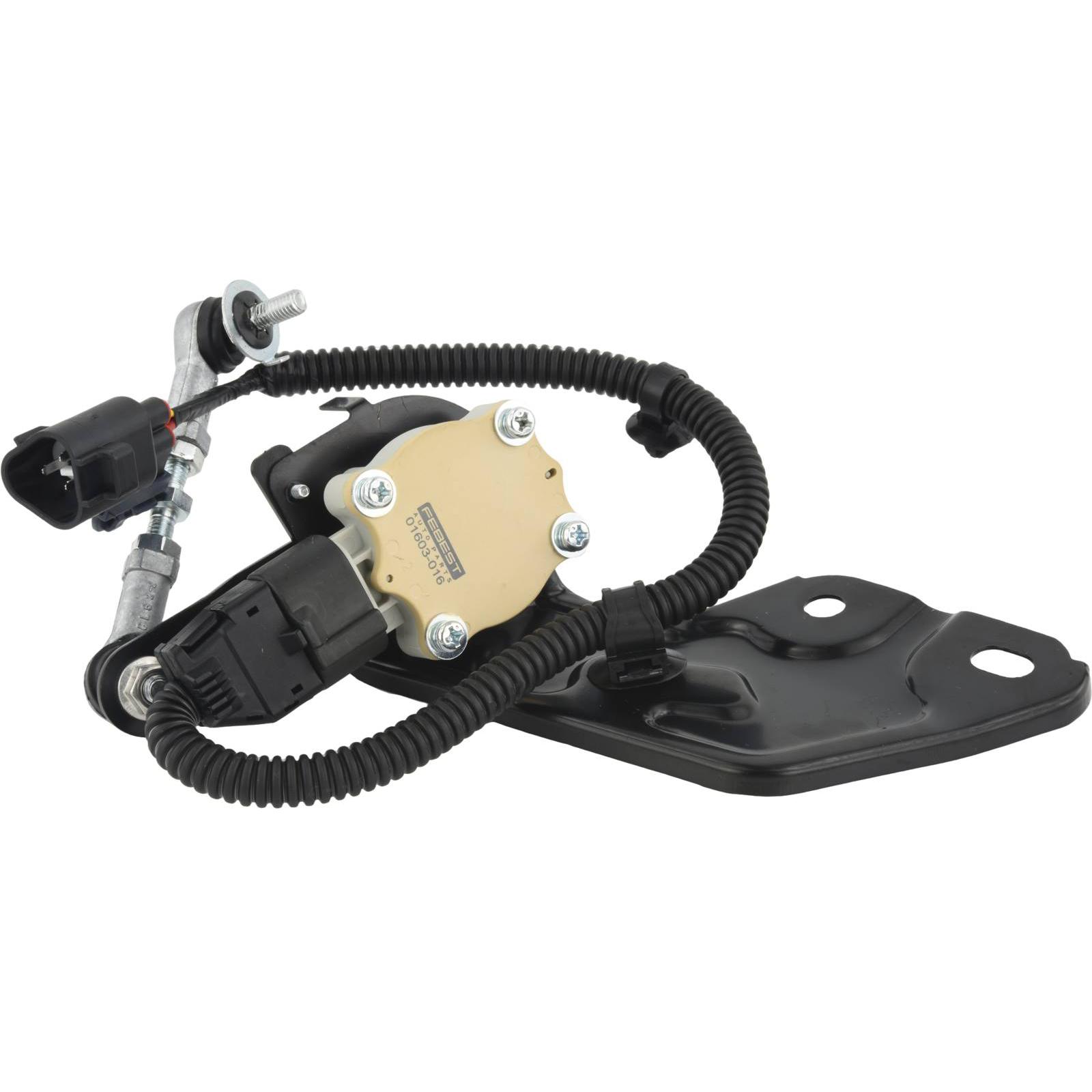 level sensor, rear left (with link, with bracket, with wiring)