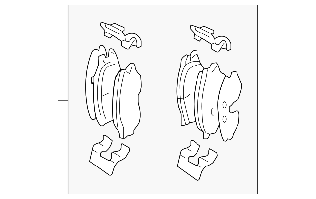 Pad Sub Set,Rr Calip