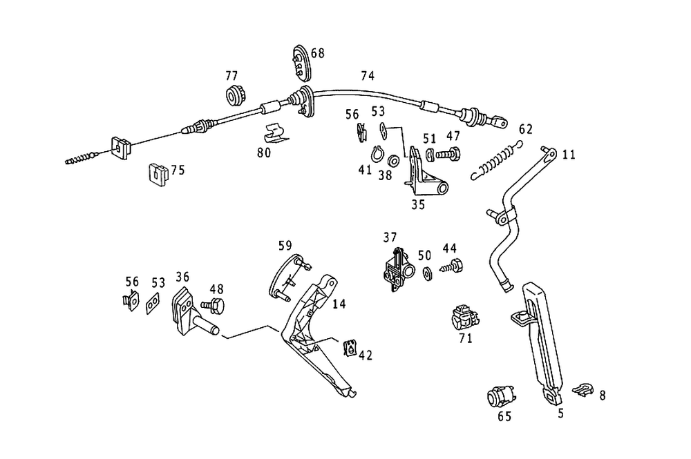 Pedal Spring Db W115,W124,W201
