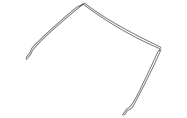 BMW Front Windshield Trim Seal Molding - E39 525i 528i 530i 540i M5