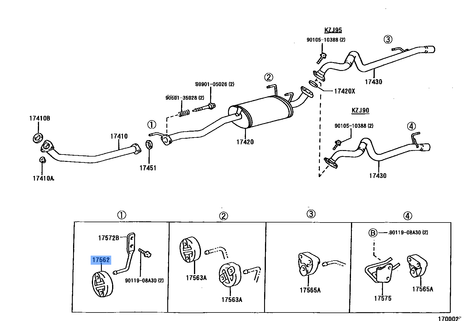 Exhaust Pipe Bracket