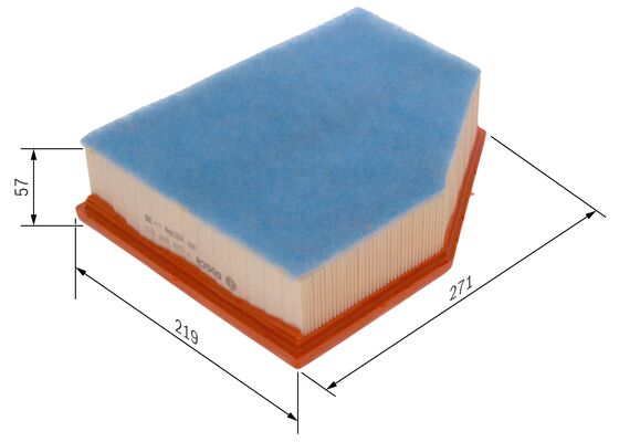 BOSCH F026400615 Genuine Air Filter Element, Engine
