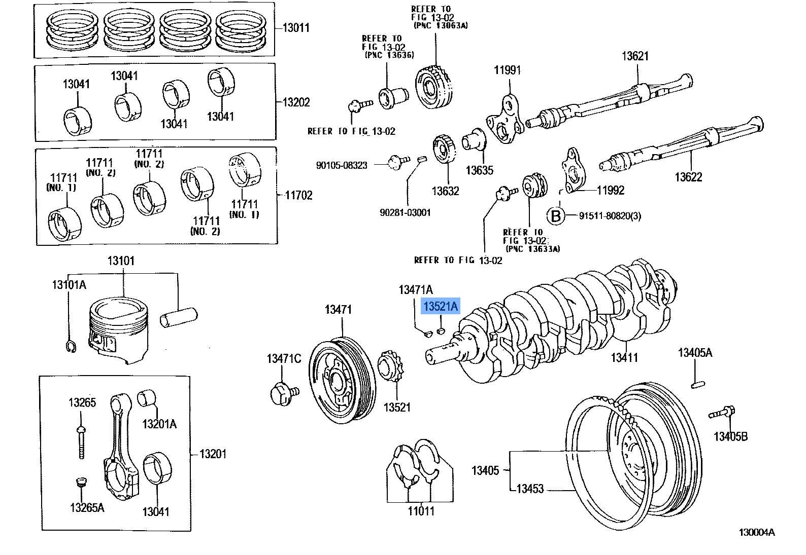 Key Crank Shaft