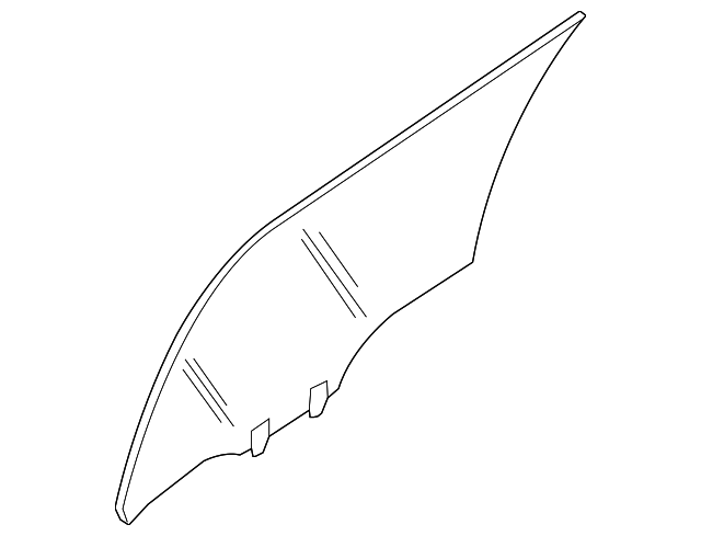 Glass Assy-Rear Door Windowlh