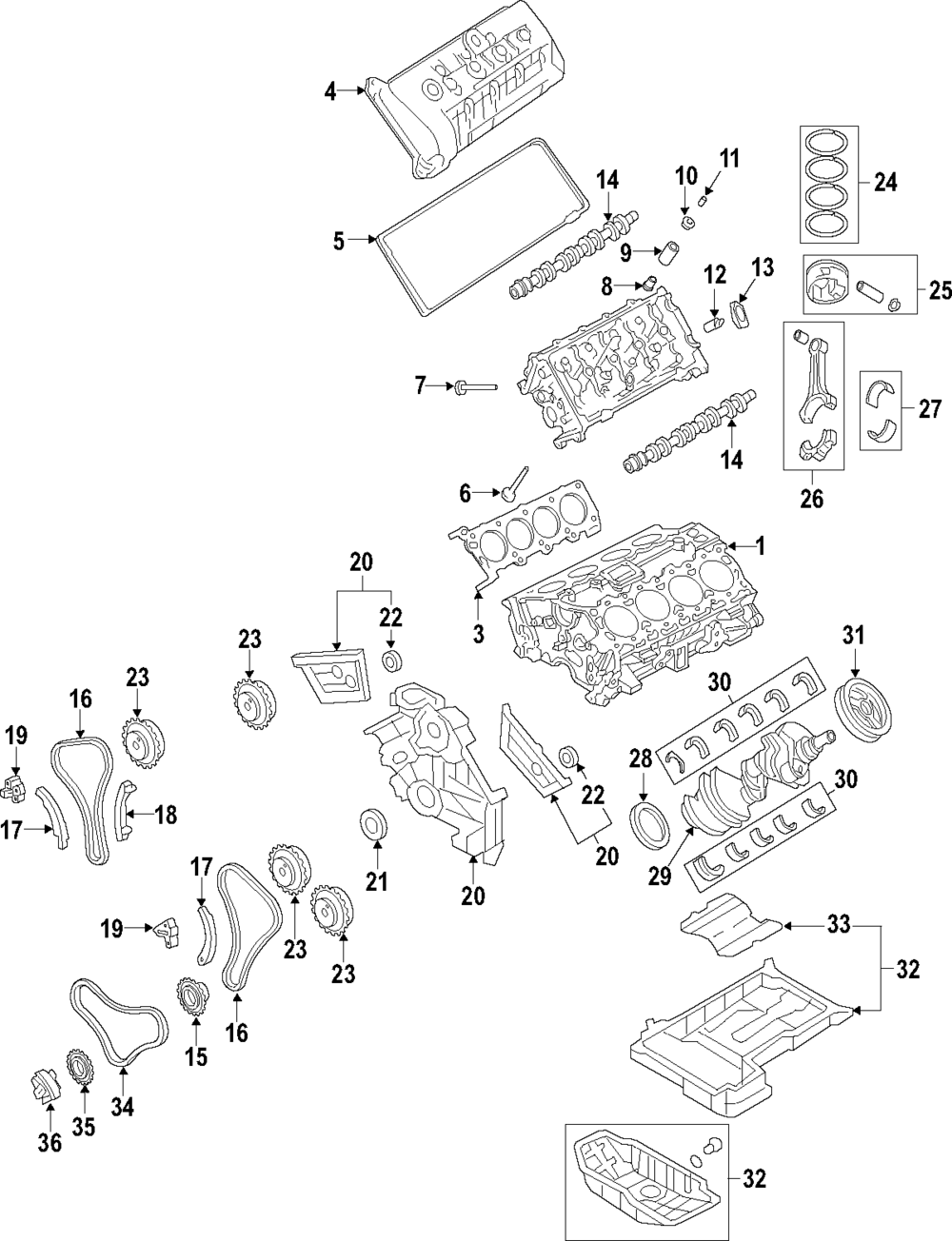 Piston Ring Set - Hyundai (23040-3F400)