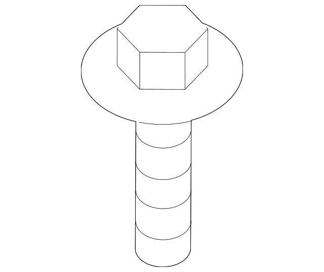 Genuine BMW Support Panel Screw 7147358254
