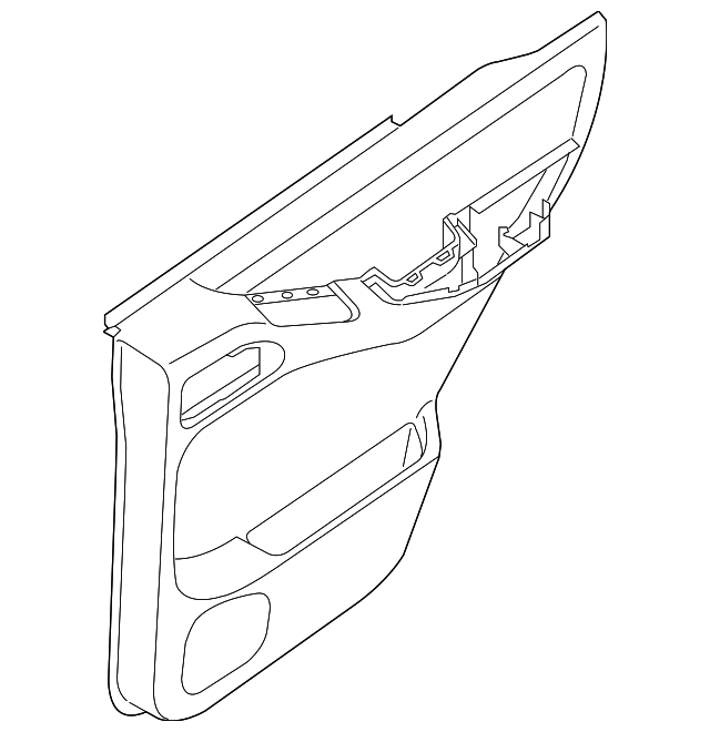 Finisher Assy-Rear Door,Lh