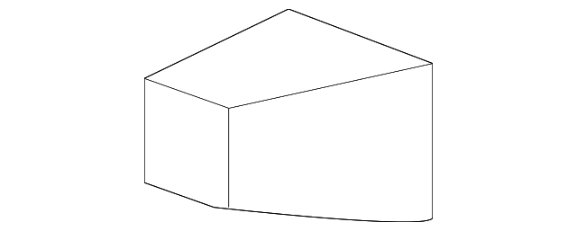 BMW X3 E83 Right Headlight Washer Cover (61673443132)