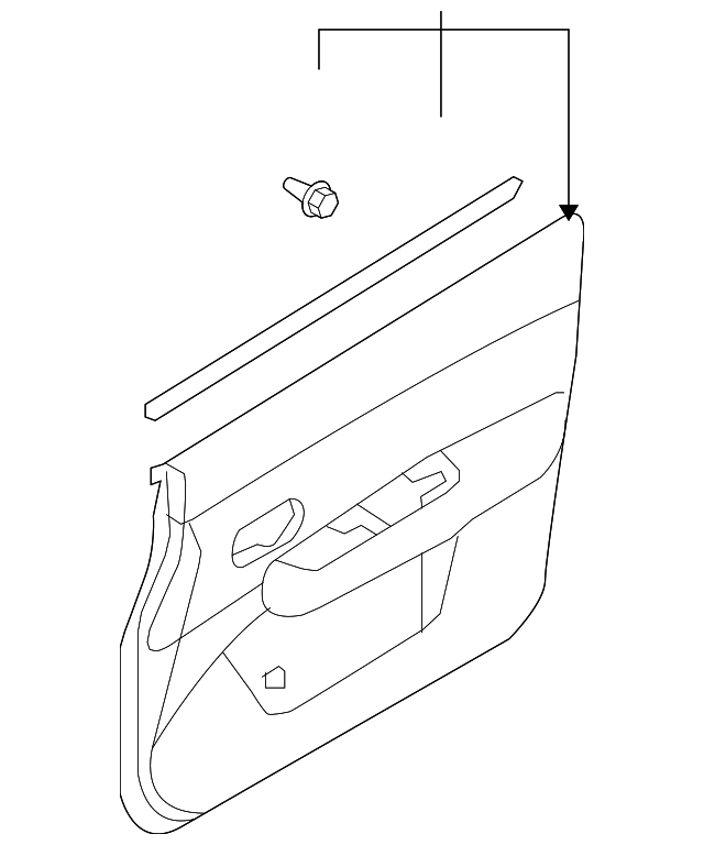 Finisher Assy Door-Front Lh