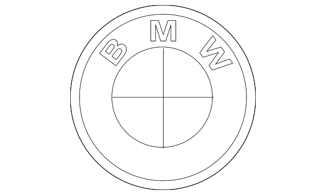 BMW 50th Anniversary M Heritage 82mm Front and 74mm Rear Emblem Badge