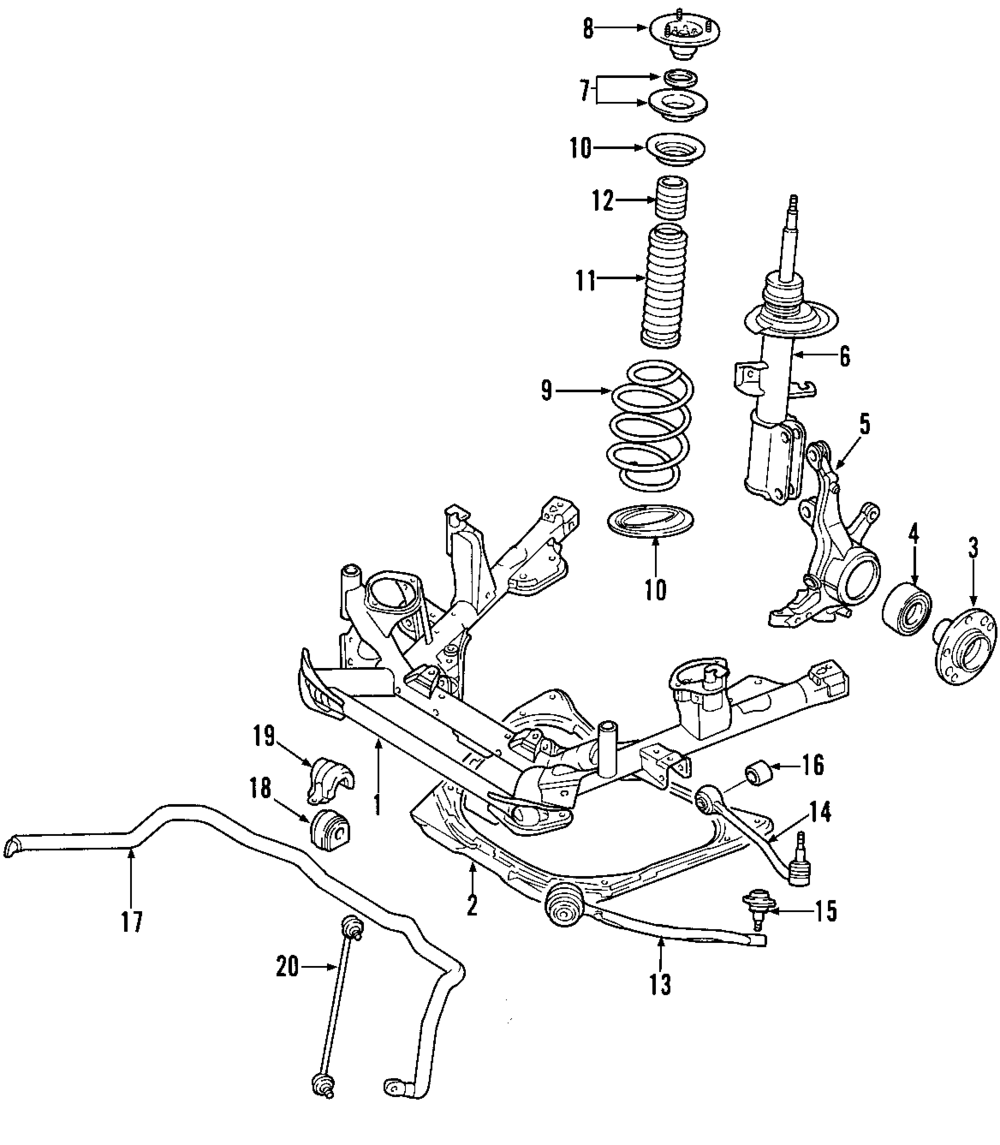 FEBI BILSTEIN Front Strut Foam Bump Stop - BMW X5 (E53) - Non-SLS