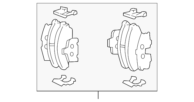 Pad Sub Set,Rr Calip