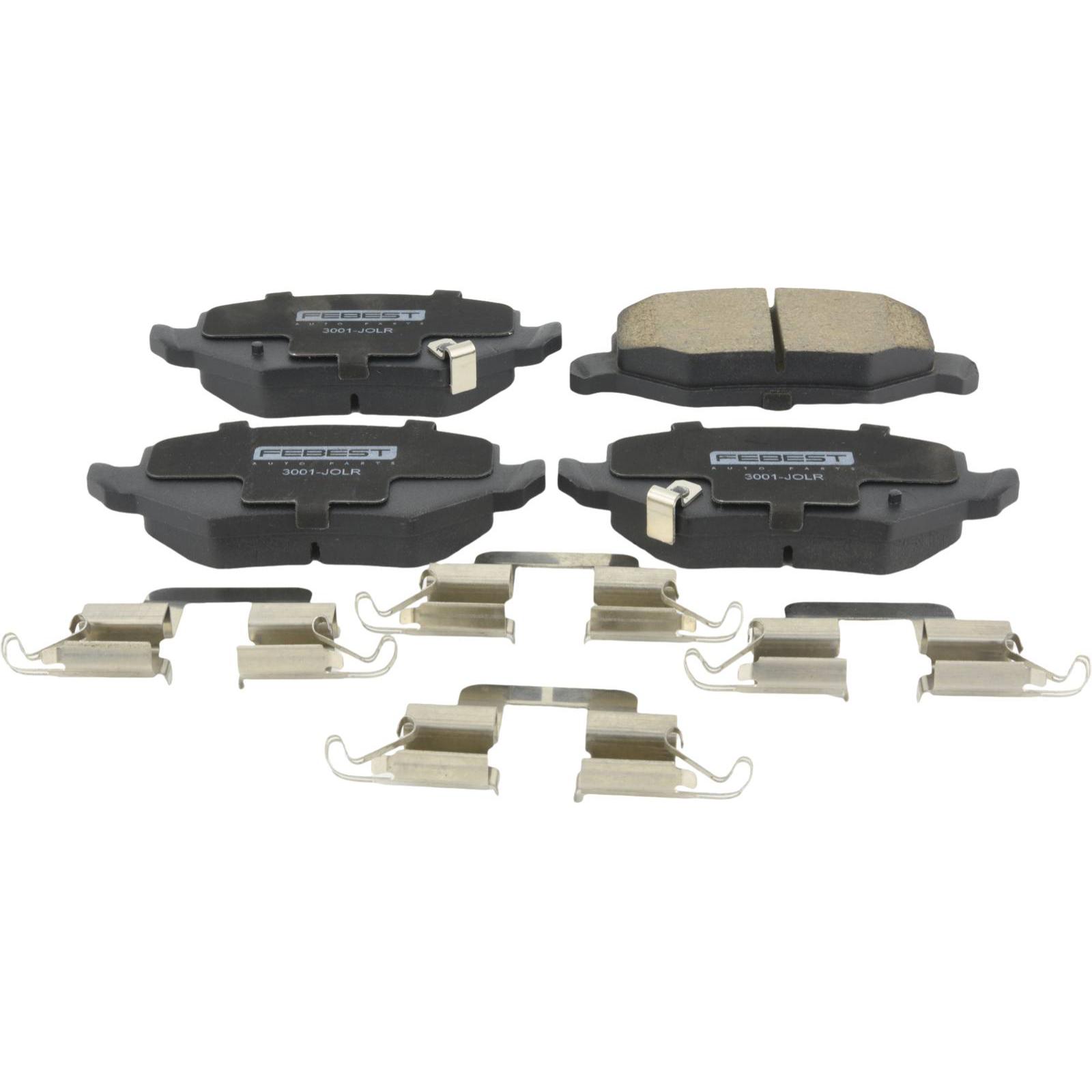 pad kit, disc brake, rear - kit (with anti squeal shim, with brackets)