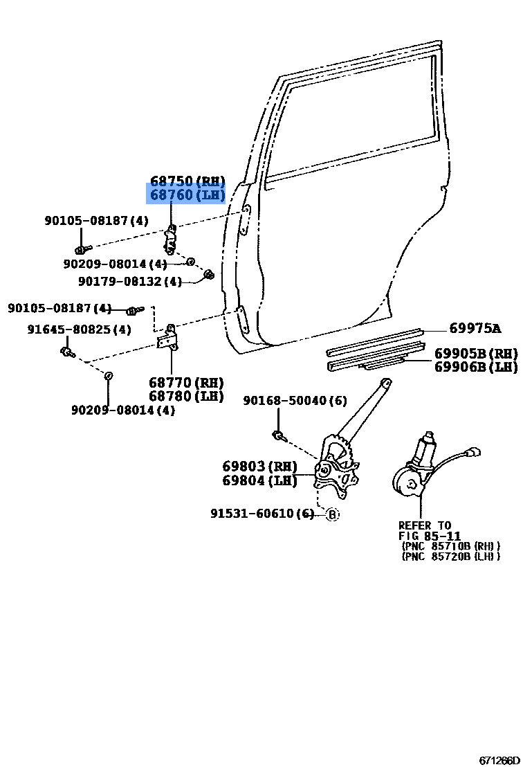 Hinge Assy, Front Door