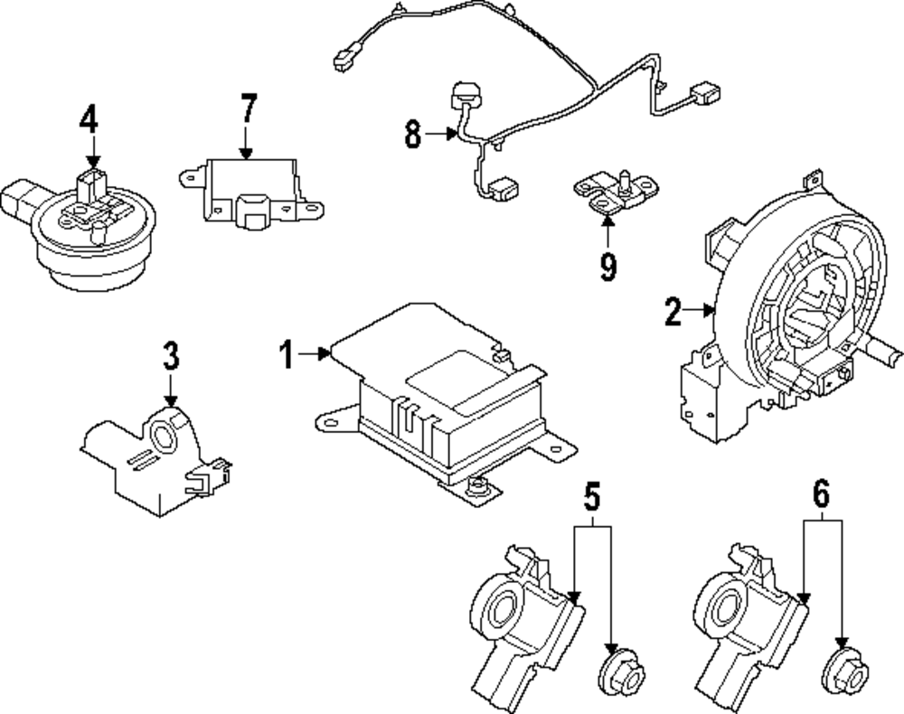 Sensor-Air Bag Front Cent