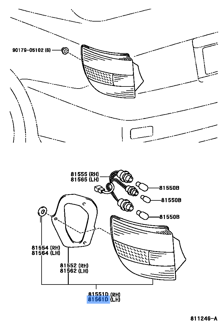Lens,Rr Comb Lamp Lh
