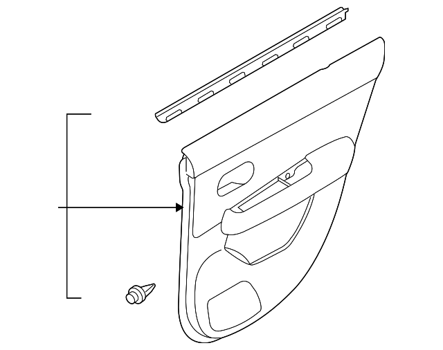 Finisher Assy - Rear Door