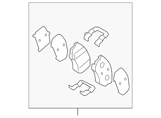 Pad Sub Set,Rr Calip