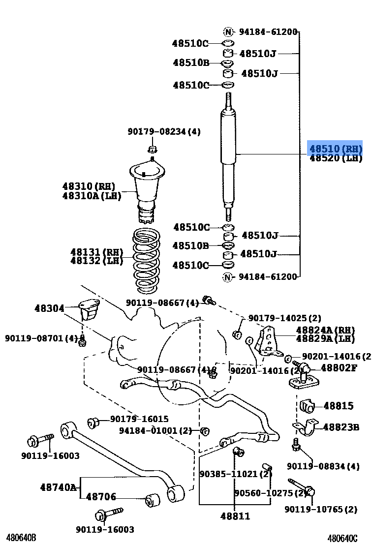 Absorber Assy,Shock,Front Rh/Lh