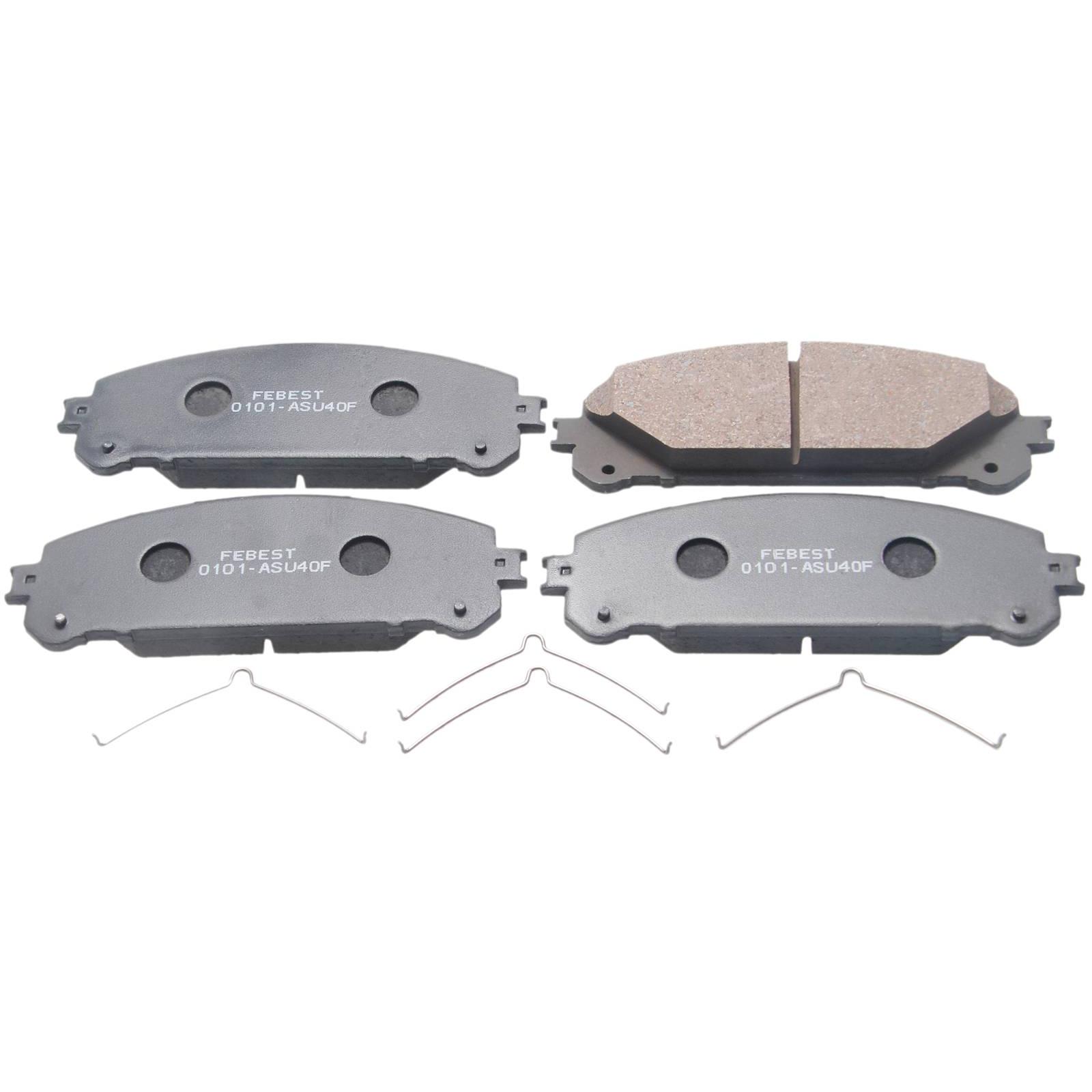 pad kit, disc brake, front - kit (with anti-rattle spring)