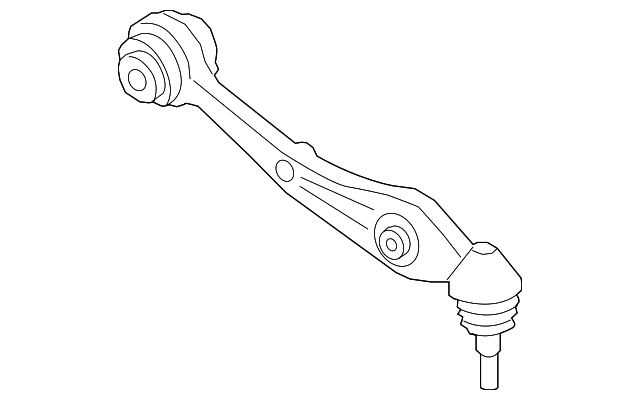 Control Arm With Rubber Mount Right