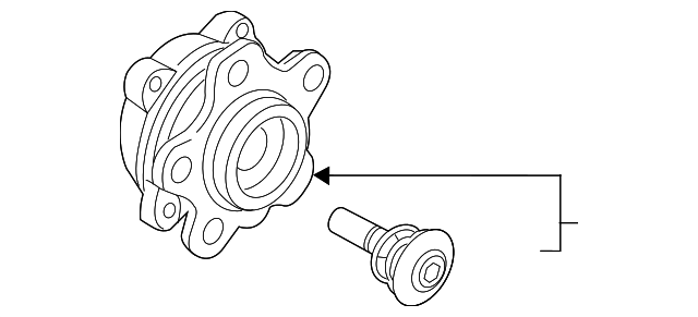 BMW 33406899175 Wheel Hub With Bearing Rear