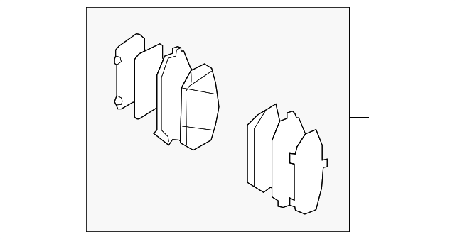 Pad Sub Set,Rr Calip