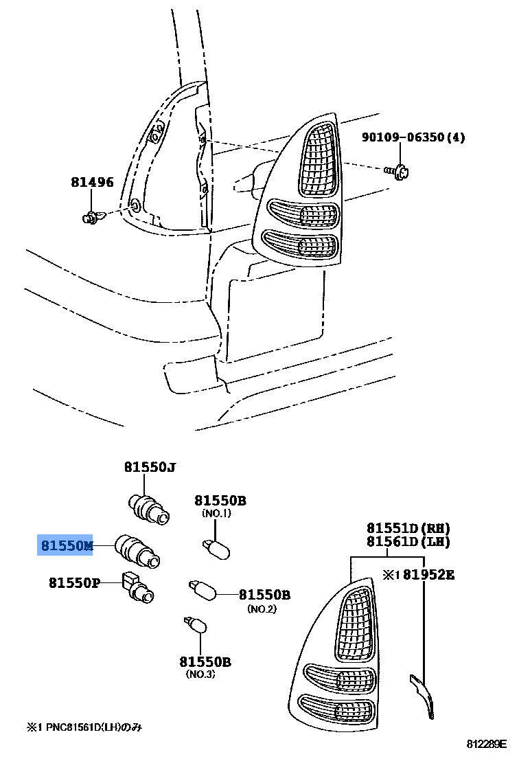 Socket Plug, Lamp Assy