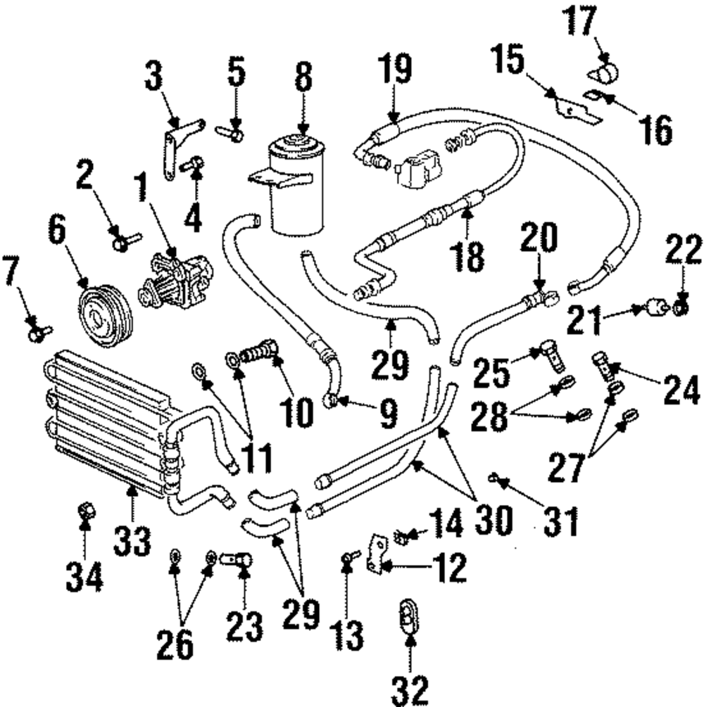 Reservoir Hose Gasket - BMW (32-41-1-093-598)
