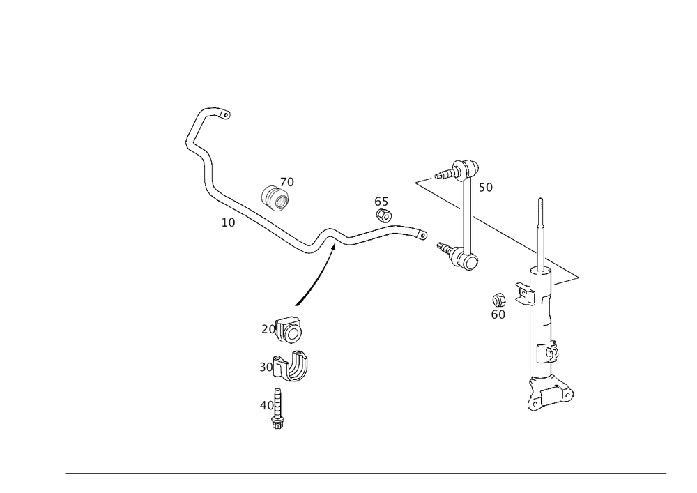 Torsion Bar Db W203,W209