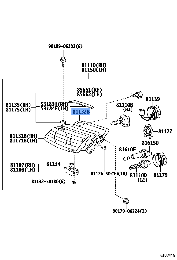 Gasket Head Lamp Lens