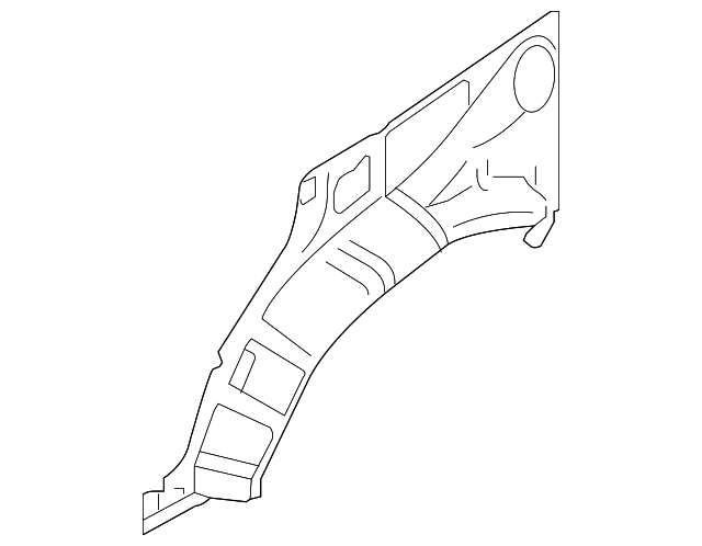 Wheel House-Rear,Outer Rh