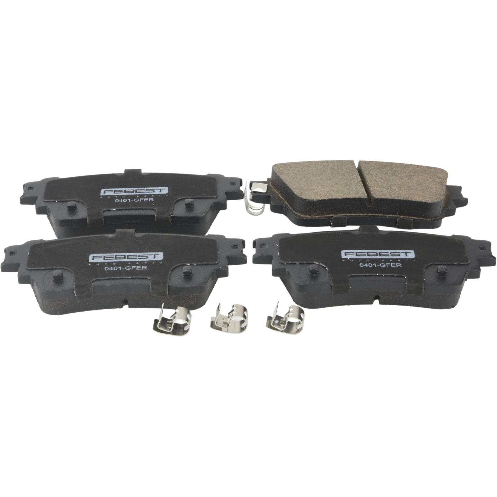 pad kit, disc brake, rear (with anti squeal shim)