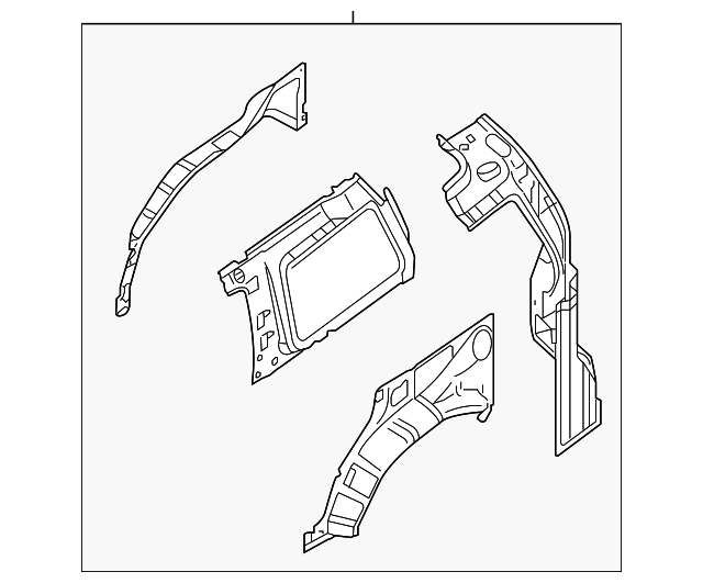 Wheel House-Rear,Inner Rh