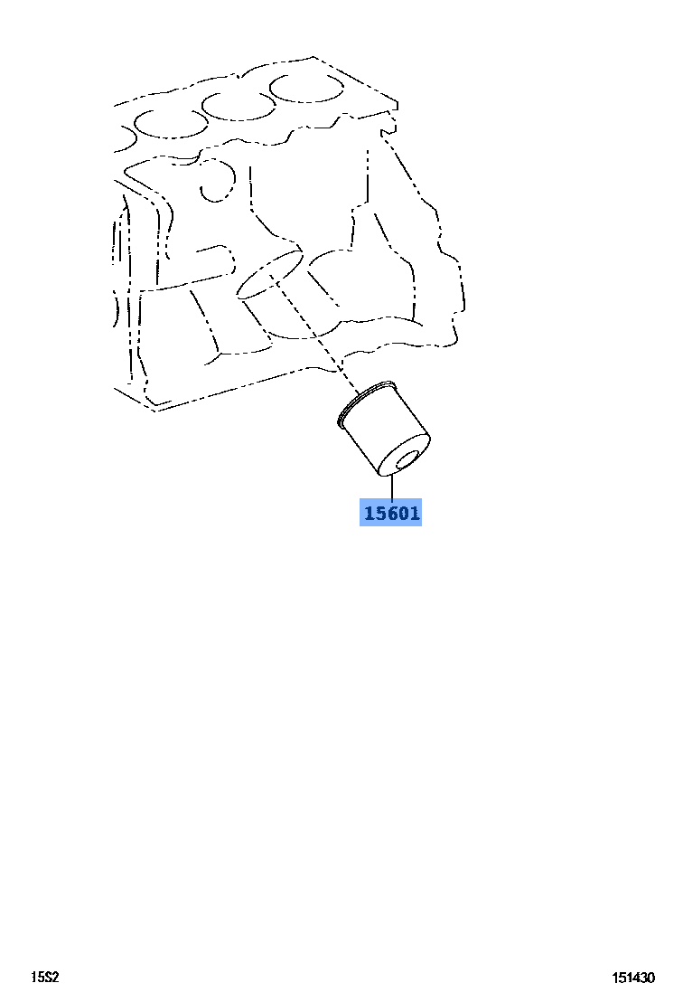 Toyota Oil Filter 15601-BZ010 fits: Avanza, Vios and More