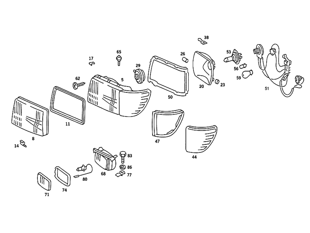 Seal Headlight Unit Vlrub