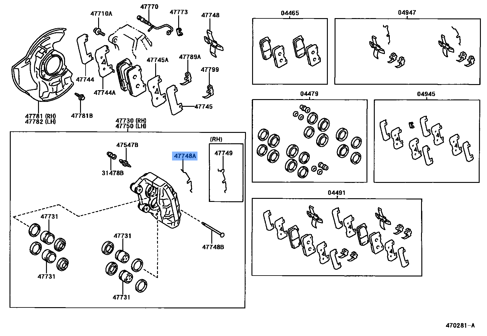 Toyota OEM Front Disc Brake Anti-Rattle Clip