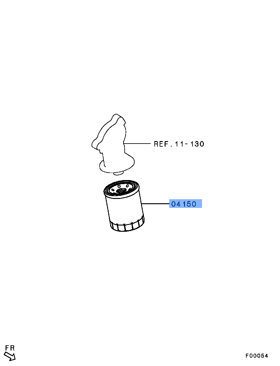 Mitsubishi Genuine MD360935 Spin-On Oil Filter Fits Pajero