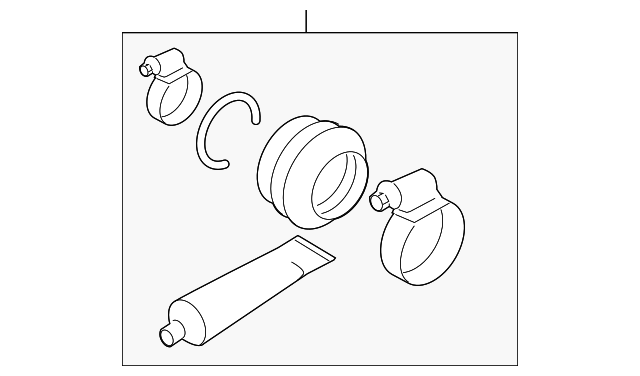 GKN LOEBRO Axle Boot Kit BMW M5 750i xDrive 530i xDrive 540i xDrive