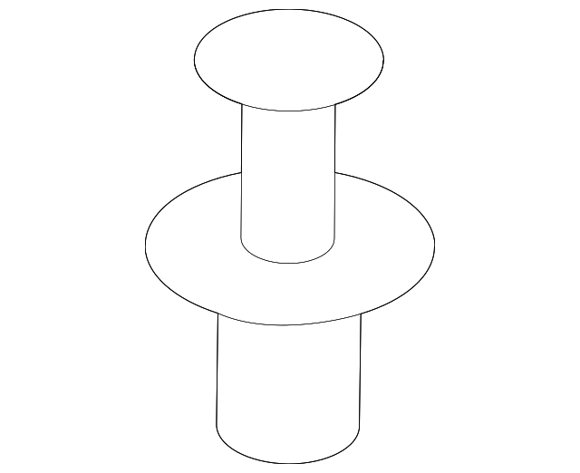 BMW Fender Liner Trim Clip Push-Type Expanding Rivet