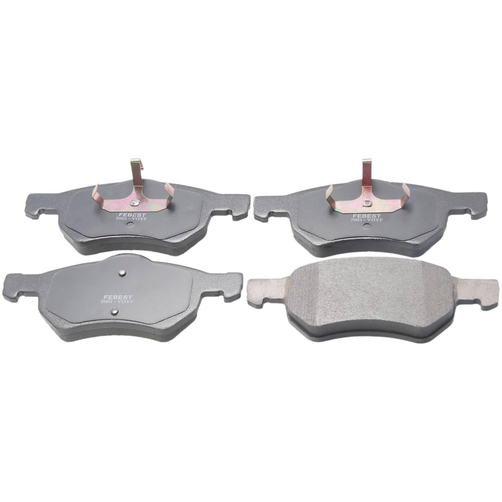 pad kit, disc brake, front (with anti-rattle spring)