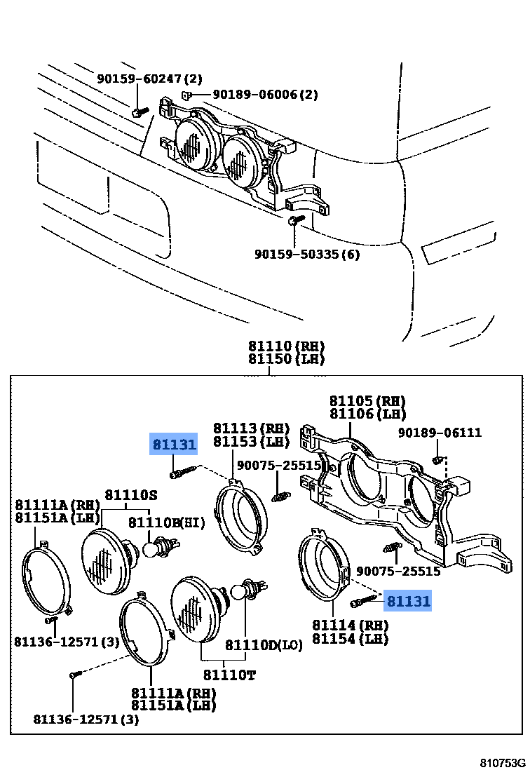 TOYOTA 8113128050 SCREW, HEADLAMP ADJUSTING