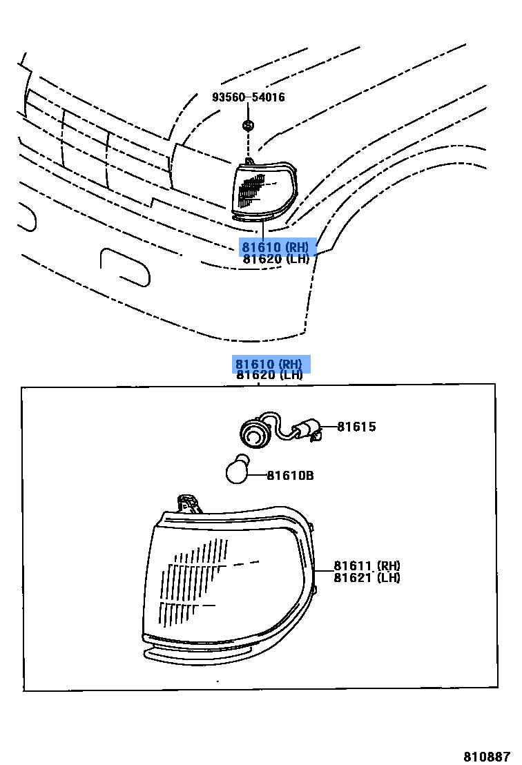 Lamp Assy, Indicator Rh