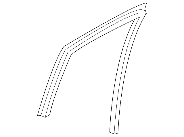 Glass Run Rubber-Rear Doo