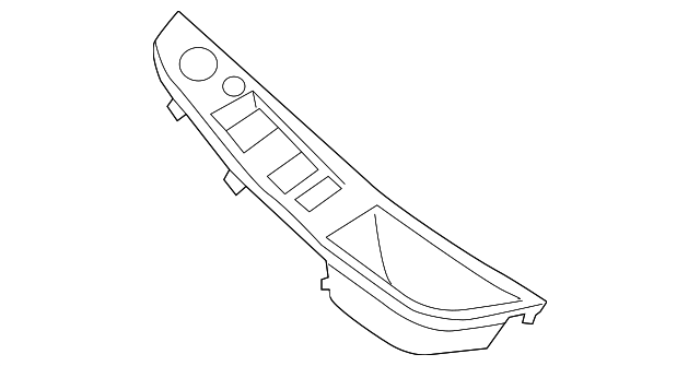 BMW F10 F11 520i 528i Inner Door Panel Handle Pull Trim Cover - Carbon Fiber Look