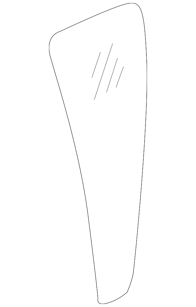 Glass-Rear Door Corner,Rh